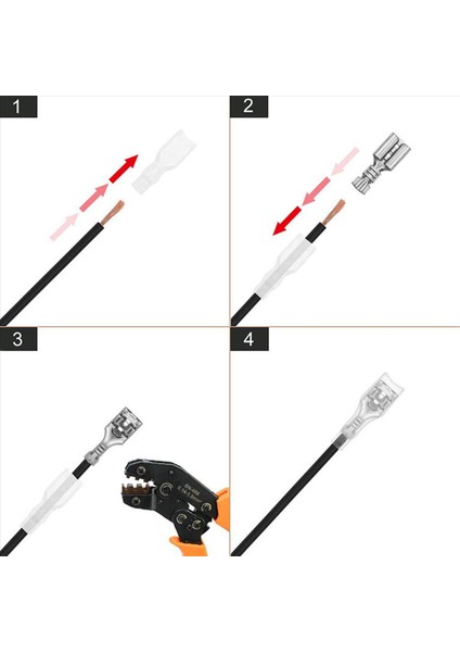 400PCS Erkek/dişi Kürek Kıvrım Terminalleri Elektrik Yalıtım Kolu Tel Sargı Konnektörü 2 8 mm (Yurt Dışından) indirimleri