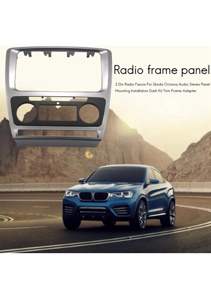 2x 2 Din Radyo Fasyası Skoda Octavia Ses Stereo Panel Montaj Kurulumu Dash Kit Trim Çerçeve Adaptörü (Yurt Dışından) modelleri