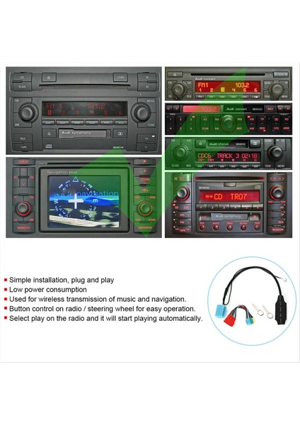 Araç Stereo Adaptörü 20PIN/8PIN Bluetooth 5 0 Ses Adaptörü Radyo Konnektörü Araç Stereo Audi Vw A3 8l 8p Tt Için (Yurt Dışından) indirimleri