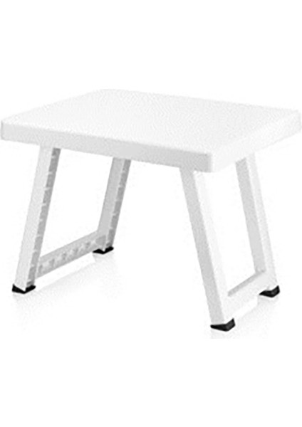 Poliwork Katlanır Plastik Masa Beyaz 50 cm 4 Adet