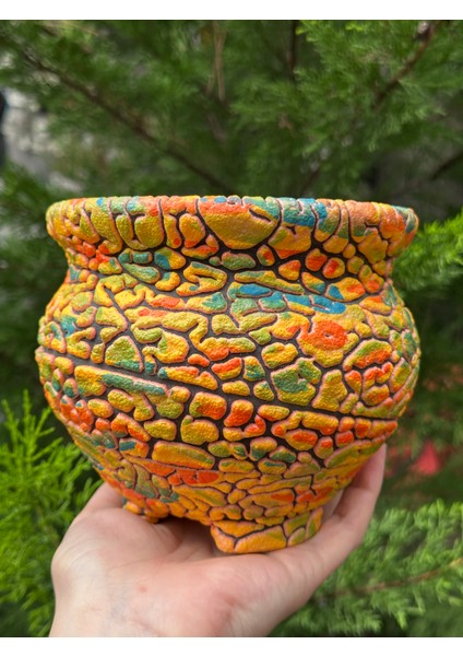 Sır Kaplı Estetik Özel Seramik Saksı