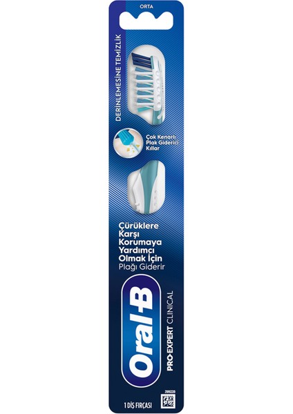 Pro-Expert Clinical Derinlemesine Temizlik Diş Fırçası Orta