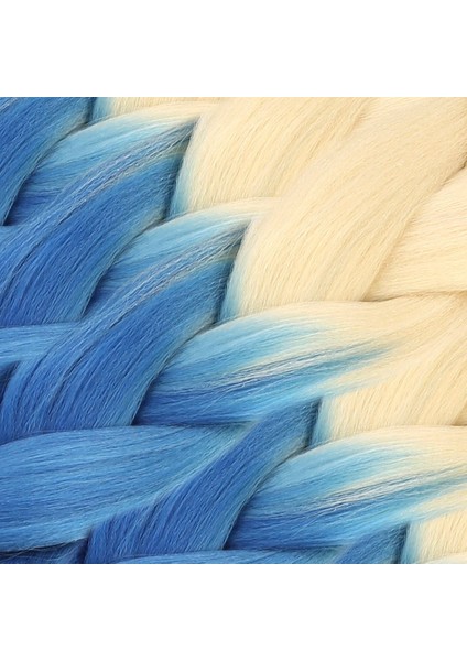 Afrika Örgülük Sentetik Ombreli Saç 100 Gr. / Platin / Lacivert fiyatları