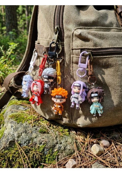 Naruto Anime Figürlü Anahtarlık Seti: 6 Farklı Karakter - Rotaly