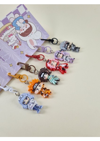 Naruto Anime Figürlü Anahtarlık Seti: 6 Farklı Karakter - Rotaly modelleri