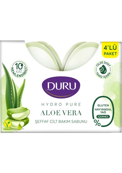 Hydropure Aloevera Bakım Sabunu 4 x 135 G 4 Adet