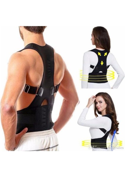Manyetik Korse Sırt Dik Duruş Destekleyici Kamburluk Önleyici