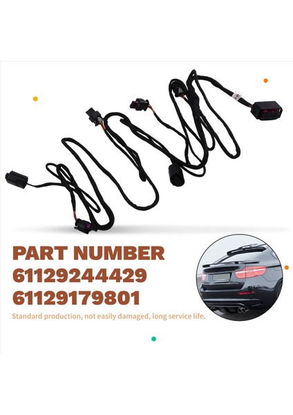 Bmw E71 E72 X6 2007-2014 Otomobil Arka Tampon Pdc Park Park Mesafesi Sensörü Kablolama Seti 61129244429 (Yurt Dışından) indirimleri