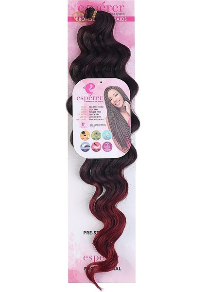 Su Dalgası Saç / Siyah Kızıl Ombreli modelleri