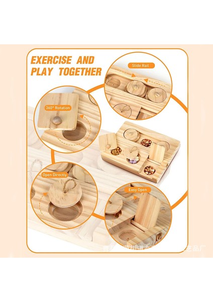 Masif Ahşap Hamster Interaktif Gizli Atıştırmalık Tepsi (Yurt Dışından) fiyatları