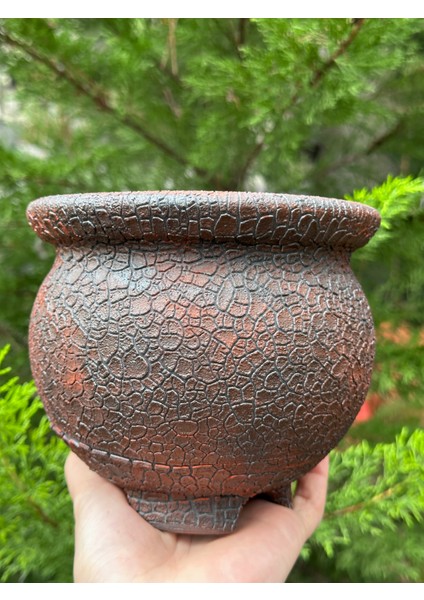 Sır Kaplı Estetik Özel Seramik Saksı