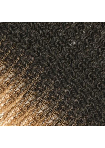 Rus Afro Dalgası Saç / Siyah / Karamel Ombreli modelleri