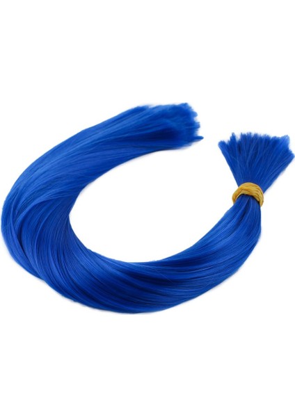 Koyu Mavi Renkli Sentetik Boğum Saç / 1kg