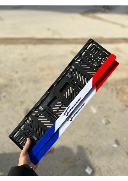 3 Renk Fransız Araç Pleksi Plakalık