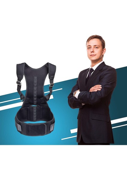 Dik Duruş Korsesi Kadın Erkek Kamburluk Düzeltici Manyetik Bel Destek