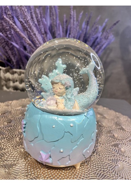 Deniz Kızı Işıklı ve Müzikli Büyük Boy Kar Küresi fiyatları