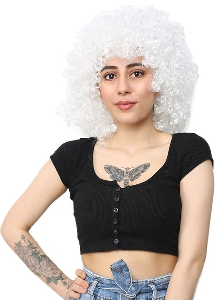 Animasyon Parti ve Palyaço Peruğu / Beyaz fiyatları