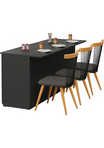 Saki Mutfak Adası -180 cm - Tezgah Dahil fiyatları