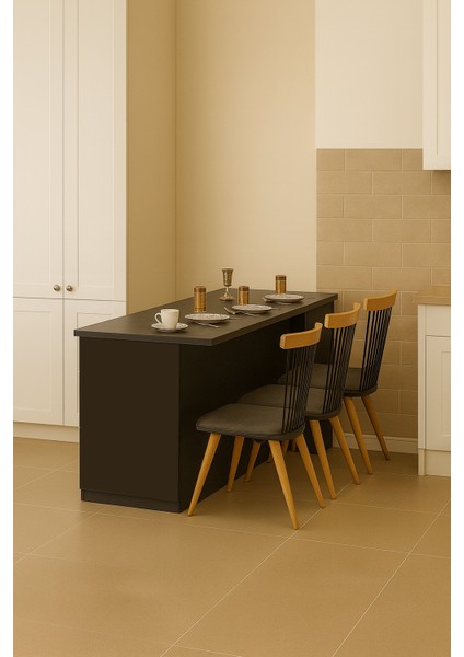 Saki Mutfak Adası -180 cm - Tezgah Dahil fırsatları