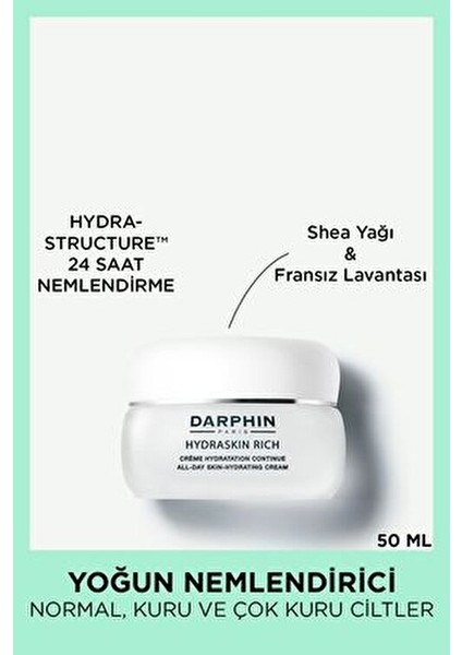 Hydraskin Rich 50 ml Nemlendirici Cilt Bakım Kremi Kuru Ciltler İçin Yoğun Etki fiyatları