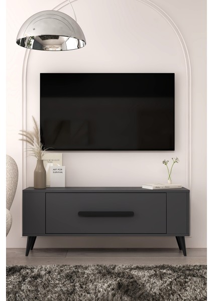 TV1336CT RETRO-128 Tv Sehpası Antrasit-Siyah