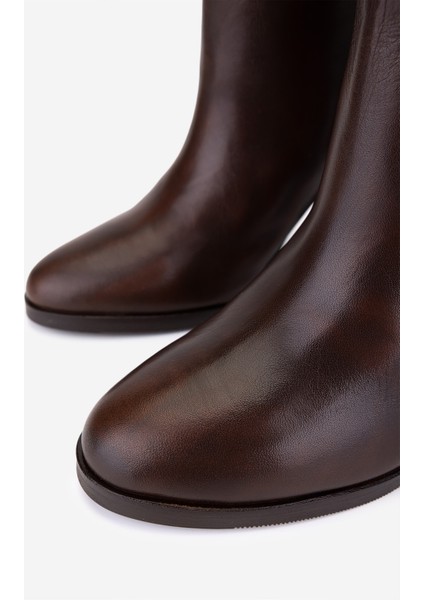 Kadın Hakiki Deri Kahverengi Topuklu Çizme 35 2966 Bn Czm SK25-26 Kahve Dr Frcl modelleri