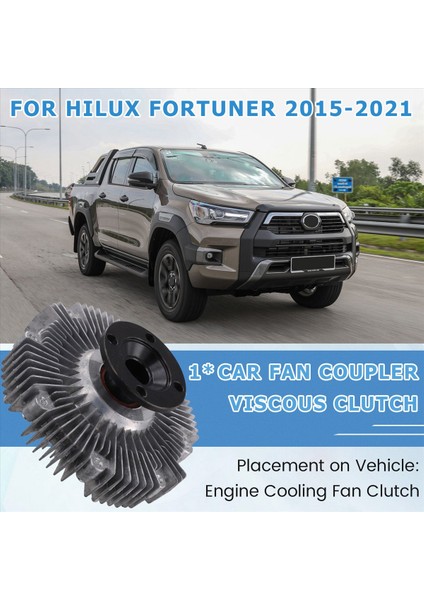 Motor Sıvı Kuplaj Montajı 16210-0E010 162100E010 Toyota Hilux Fortuner 15-21 Soğutma Fanı Kuplör Viskoz Debriyaj (Yurt Dışından) indirimleri