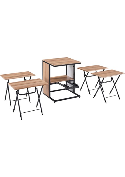 Ceviz Medusa Boyalı Servis Sehpası fiyatları