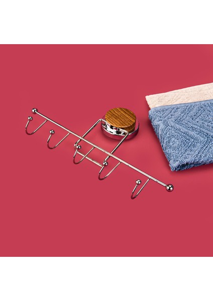 5'li Havlu Askısı - Gri - 31,5 cm modelleri