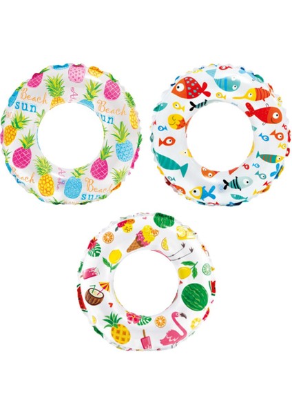 Desenli Lüks Simit 61 cm Intex - 59241 (Lisinya)