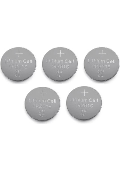 Yuma CR2016 Süper Lityum 3V 5’li Kart Düğme ( Lisinya )