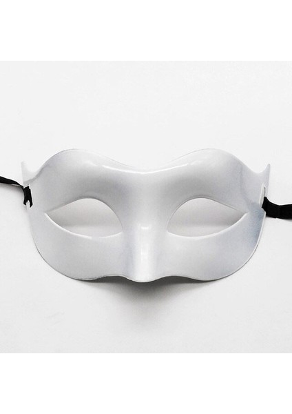 Beyaz Renk Masquerade Kostüm Partisi Venedik B Maskesi