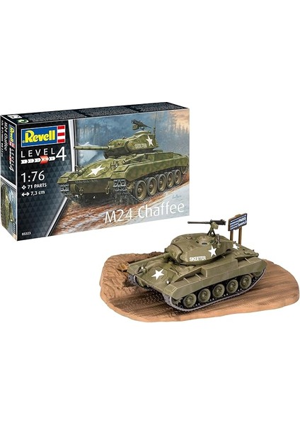 03323 M24 Chaffee, Çok Renkli + 7 Revell Set