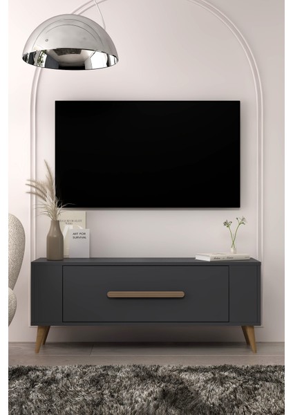 TV1336CT RETRO-128 Tv Sehpası Antrasit-Safirmeşe