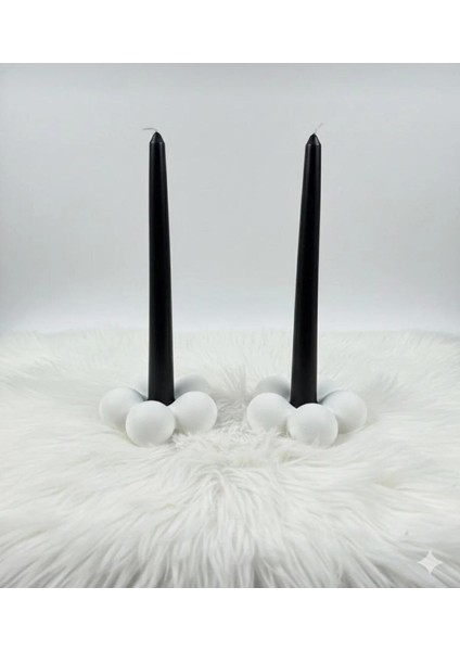 2' Li Şamdan Set Cilalı Beyaz Taş Tozu fiyatları