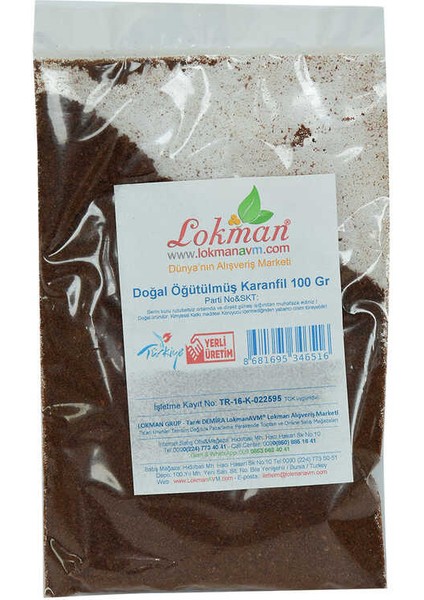 Karanfil Doğal Öğütülmüş 100 gr Paket fiyatları