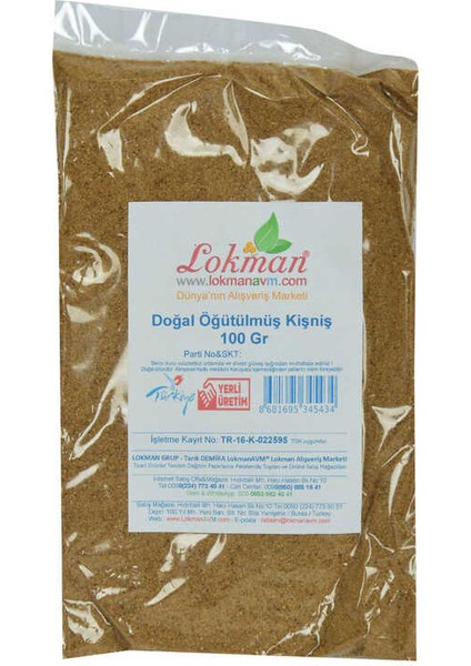 Kişniş Doğal Öğütülmüş 100 gr Paket fiyatları