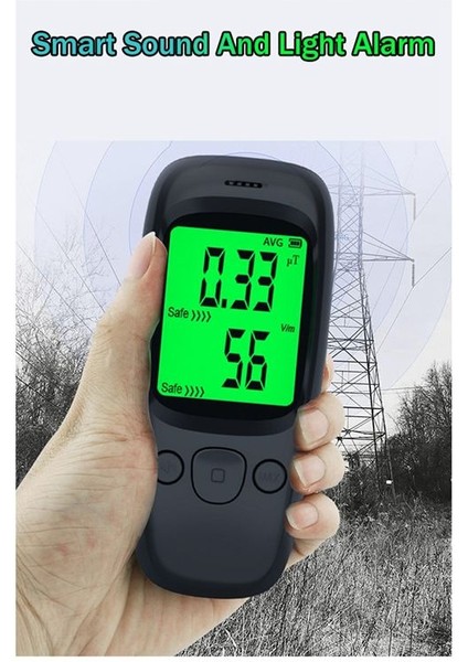 Elektromanyetik Radyasyon Test Cihazı Çok Fonksiyonlu El Dijital LCD Dedektörü Ev Açık Siyah Için Sıcaklık Test Cihazı (Yurt Dışından) fırsatları