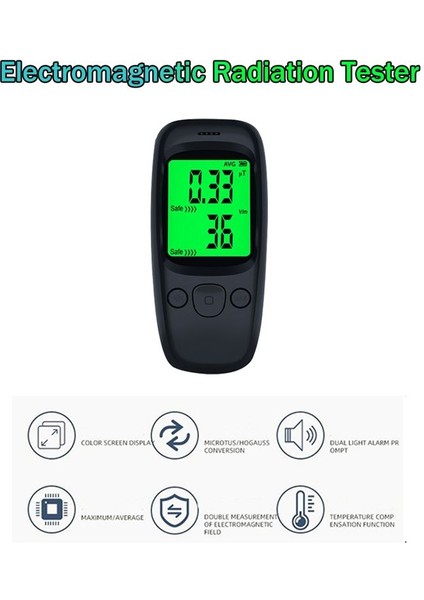 Elektromanyetik Radyasyon Test Cihazı Çok Fonksiyonlu El Dijital LCD Dedektörü Ev Açık Siyah Için Sıcaklık Test Cihazı (Yurt Dışından) indirimleri