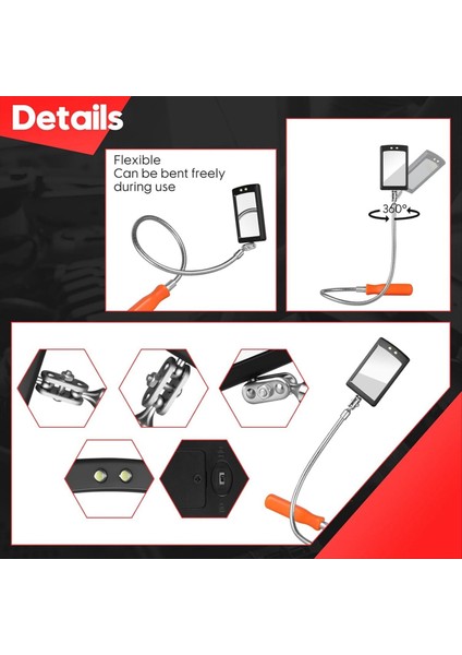 Teleskoping Manyetik Pikap Aracı Seti Mekanik Denetimi ile Mıknatıs El Feneri 360 Mekanik Kontrolü Için Döner (Yurt Dışından) fiyatları