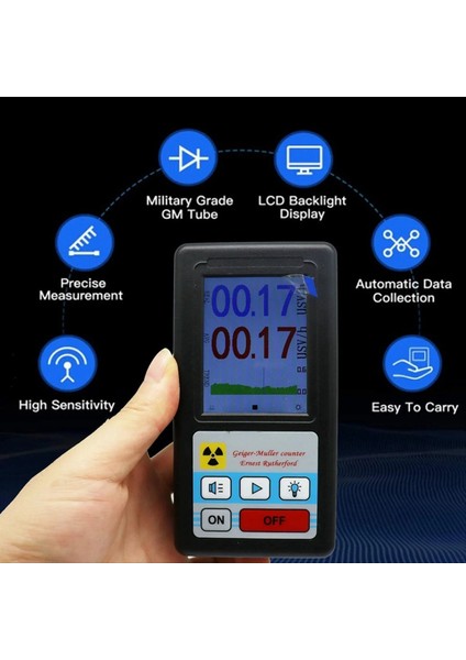Br-6 Geıger Sayıt Nükleer Radyasyon Dedektörü Kişisel Dozimetre X-Ray Beta Gama Detektörü LCD Radyoaktif Test Merkezi (Yurt Dışından) indirimleri