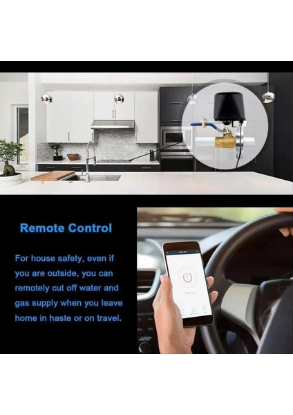 Su Gazı Otomatik Kapatma Kapalı Destek Alexa Home Smartlife Ab Fiş (Yurt Dışından)