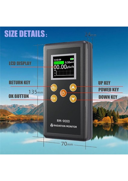 Radyasyon Monitörü Geıger Sanaşı Nükleer Radyasyon Dedektörü Dozimetre El Beta/x/y Işınları Test Ekipmanı (Yurt Dışından) fırsatları