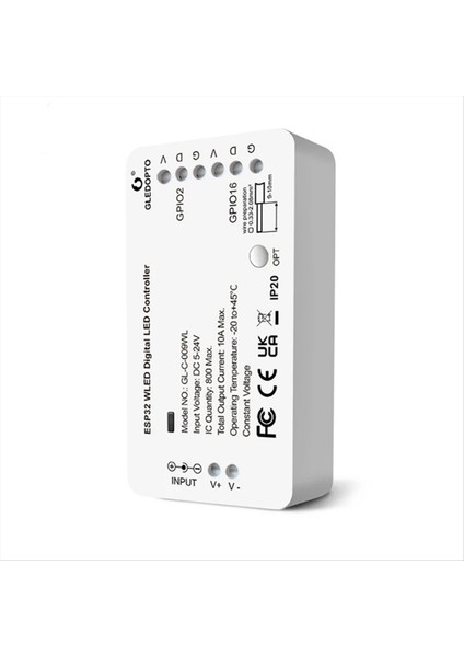 Gledopto ESP32 Wled LED Kontrolör DC5-24V Dıy Dinamik Aydınlatma Modu WS2811 WS2812B SK6812 TM1814 WS2813 WS2815 LED Şerit Işıkları (Yurt Dışından) fiyatları