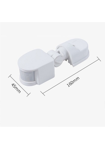 2x Kızılötesi Hareket Sensörü AC110V-240V Pır Gövdesi Için Ayarlanabilir Sensör Anahtarı Birden Çok Senaryo Için (Yurt Dışından)