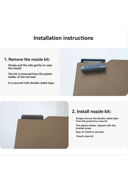 Bambu A1 Minis Nozul Silikon Fırçası Için 3D Yazıcı Meme Temizleyici Araç Geliştirilmiş Baskı Si (Yurt Dışından) indirimleri