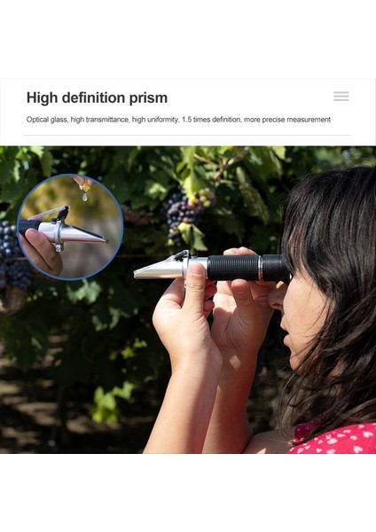 Şarap Testi Elçisi Refraktometre Şeker Içerik Test Cihazı Şeker 0-40% Alkol 0-25% Alkol Test Cihazı (Yurt Dışından) indirimleri