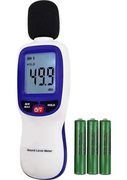 Veri Günlüğüne Sahip Desibel Metre Akıllı Telefon/ipad&#39 De Uygulama Veri Kaydını Etkinleştir 30DB Ila 130DB Ses Seviyesi Sayacı Ev Için (Yurt Dışından)