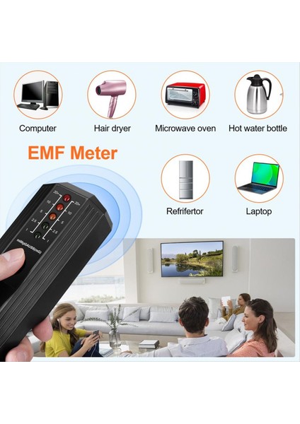 Radyoaktif Dedektör LED Göstergeleri Radyoaktif Sayacı Hassas Konumlandırma 50/60Hz Frekans Izleme Emf Tester-B (Yurt Dışından) modelleri