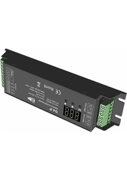 2x D4-P 4 Kanal Pwm Sabit Voltaj Dmx ve Rdm LED Kod Çözücü Dijital Ekran RJ45 Port DC12-36V Giriş 8AX4CH (Yurt Dışından) fiyatları